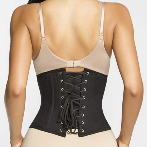 HOURGLASS ANGEL SHORT UNDERBUST COTTON CORSET - Picture 3 of 9